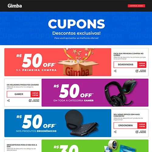 Interface de usuário UX/UI otimizada para mobile